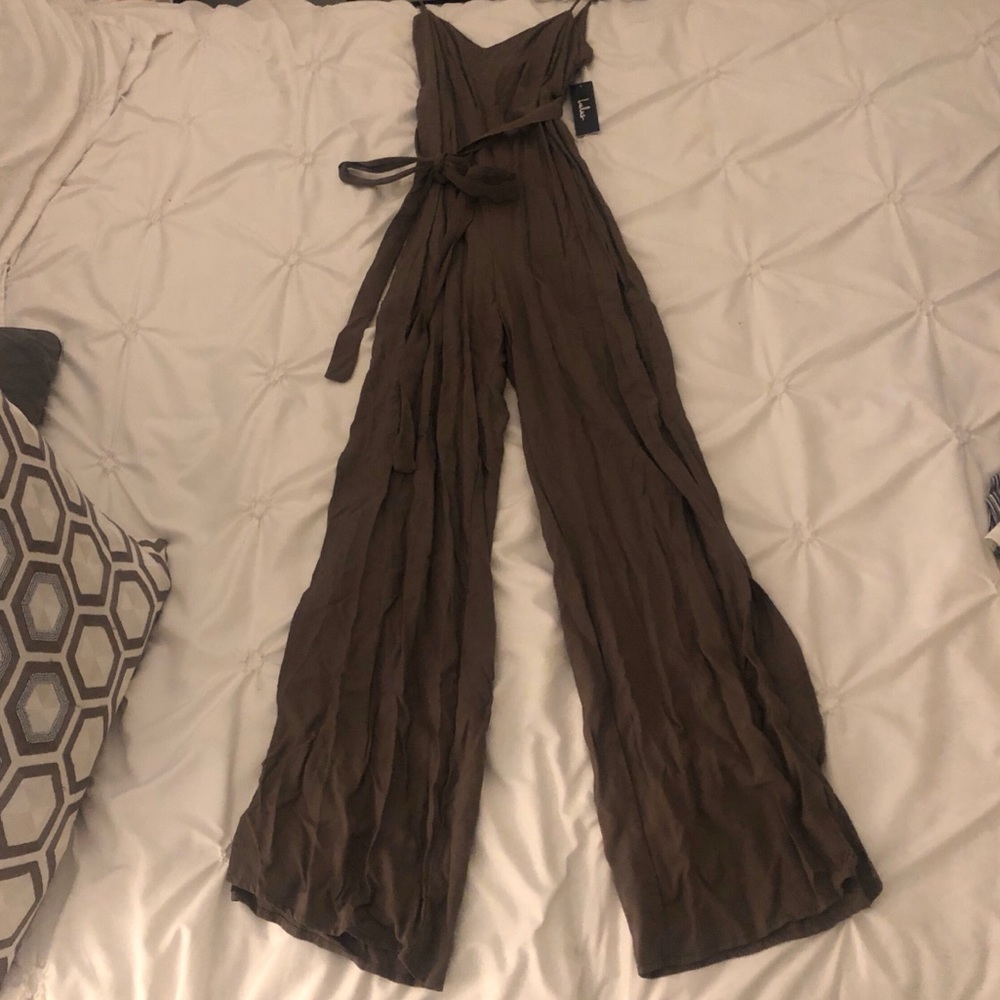 Lulu’s olive green jumpsuit